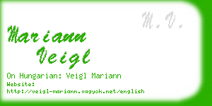 mariann veigl business card